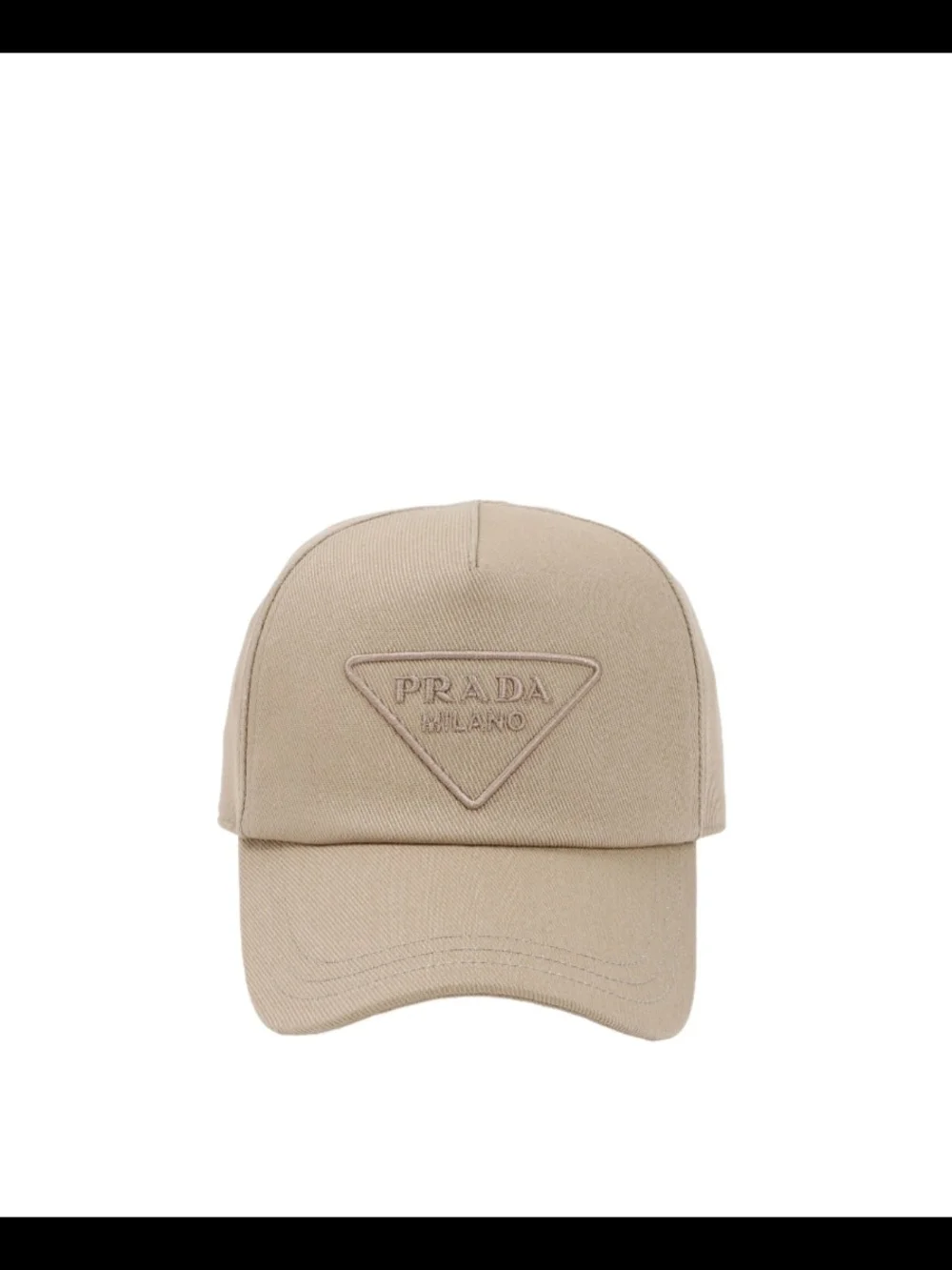 Prada Milano Beige Baseball Cap